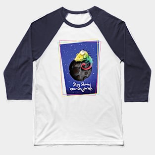 iguana stay shining Baseball T-Shirt
